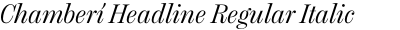 Chamberí Headline Regular Italic
